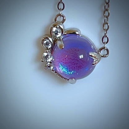  Blue Moon Pendant Necklace Sterling Silver 925